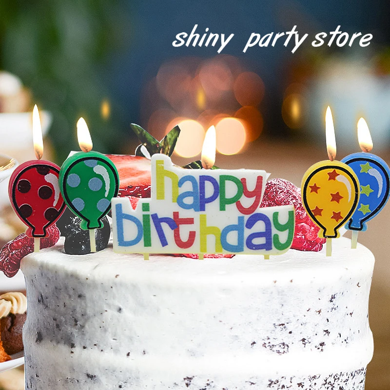 

Children's Cartoon Candle Set Happy Birthday Letter Candle Manufacturer Wholesale Party Creative Birthday Cake Candle Accessorie