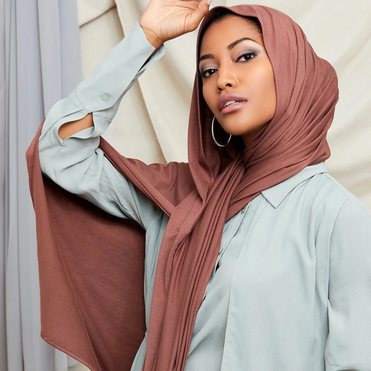 Hijab musulman en jersey pour femme, châle doux et solide, écharpe de sauna, vêtements islamiques arabes, hoofddoek, 2020