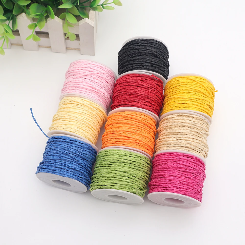 Paper Raffia Cord Twisted Ribbon Rope Gift Wrap Decorations Handicraft Materials 20meters/lot Craft DIY Scrapbook ds329