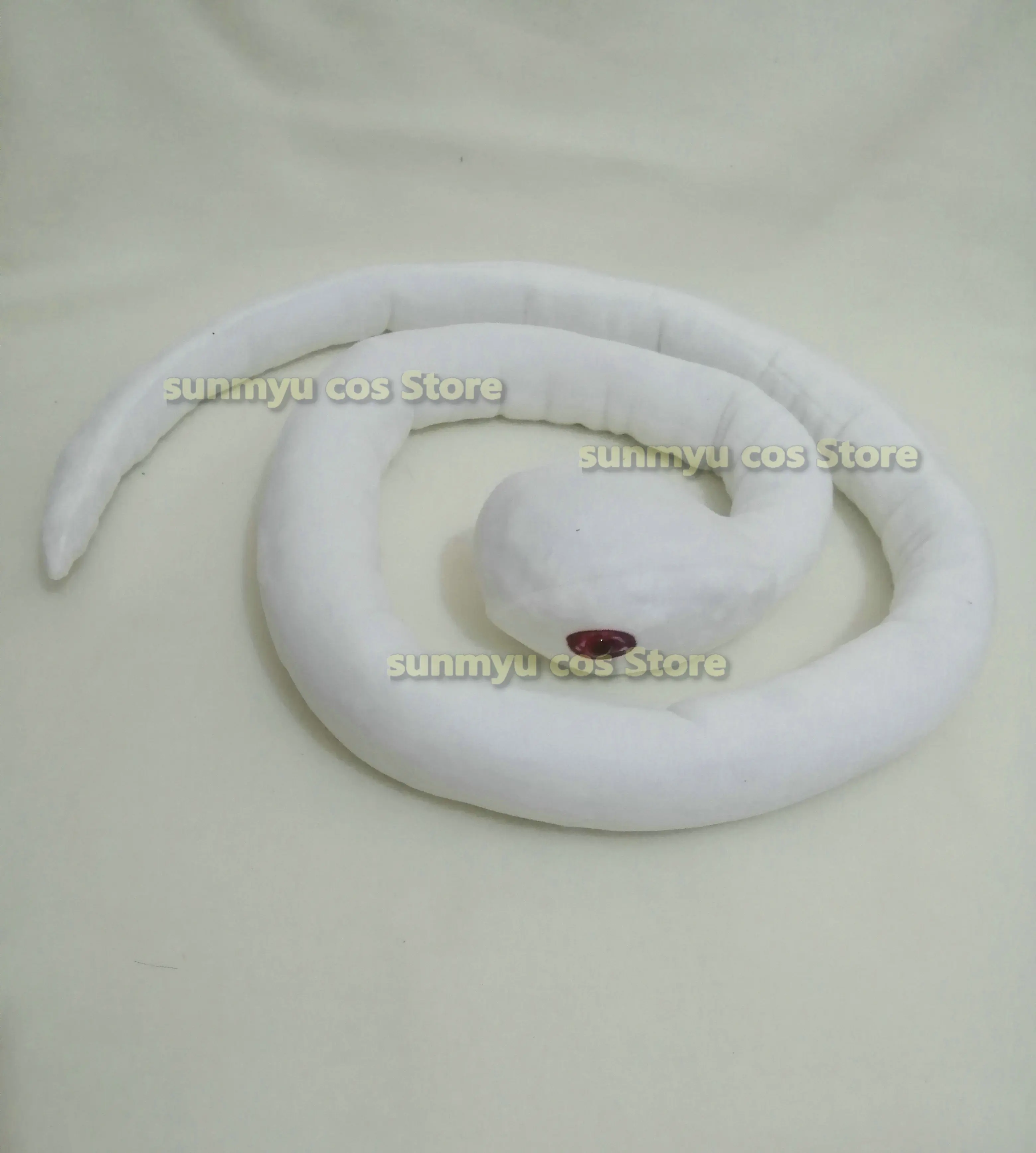 Game Genshin Impact Baizhu Cute Doll White Snake Cosplay Scroll Cosplay props Halloween