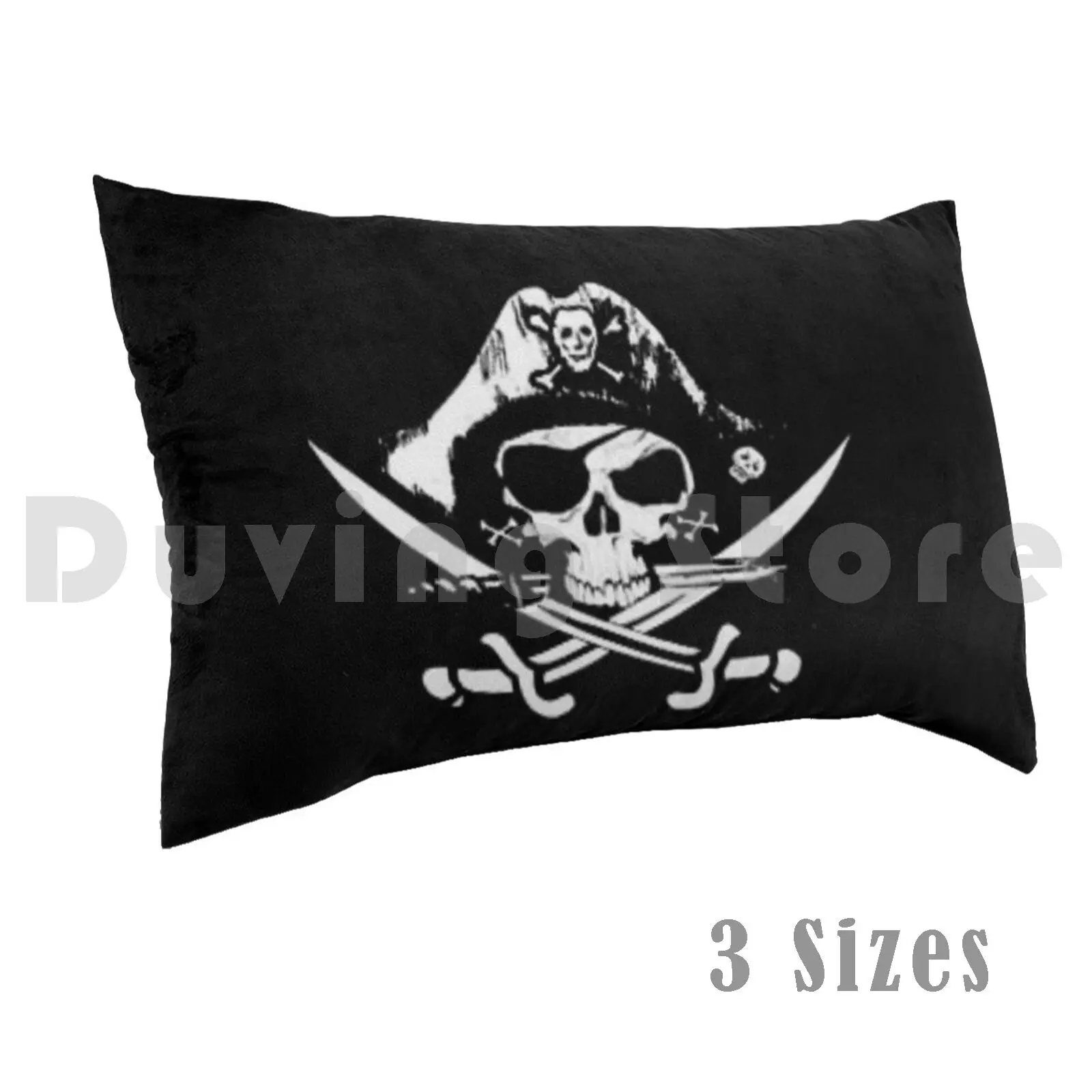 Pirate Pillow Case DIY 50*70 Pirate Pirates Caribe Sea Ocean Caribean Skull Skulls Sword Pirate Ship