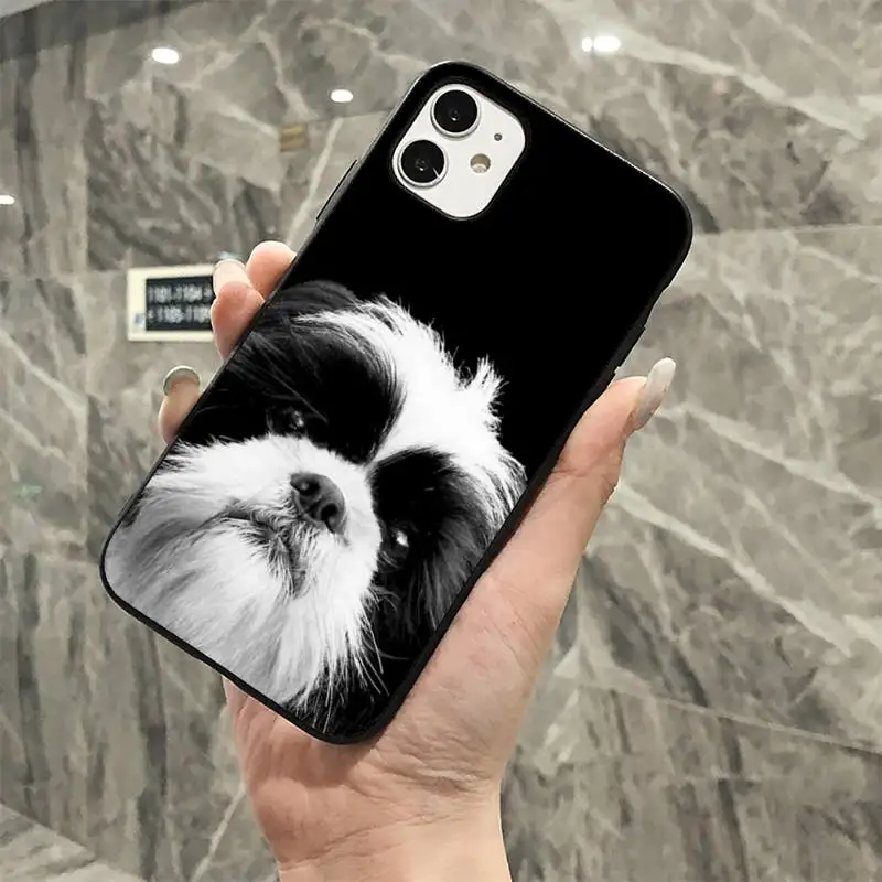 MaiYaCa Cartoon Shih Tzu Dog Phone Case for iphone 13 11 12 pro XS MAX 8 7 6 6S Plus X 5S SE 2020 XR cover