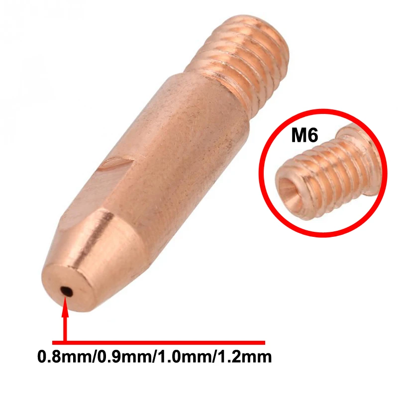 14Pcs 24KD Welding Torch Consumables  0.8mm 0.9mm 1.0mm 1.2mm MIG Torch Gas Nozzle Tip Holder for 24KD MIG MAG Welding Torch