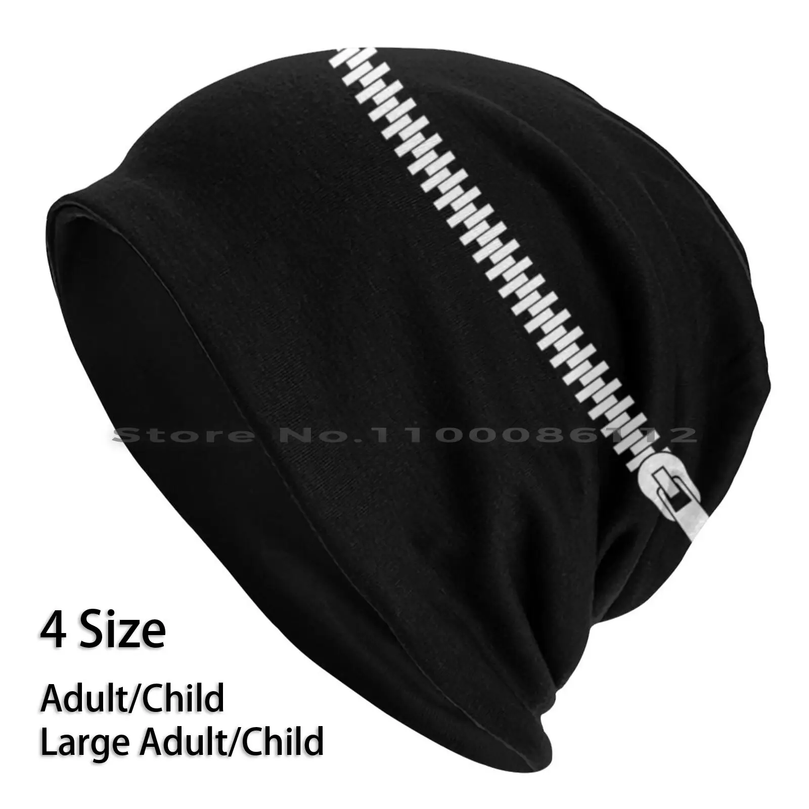 Zipper Beanies Knit Hat Zipper Zipped Mouth Shut Up Hipster Punk Metal Closed Fashion Trendy Face Shield Face Face Covering