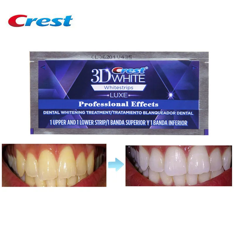 Оригинальные полоски Crest 3D Whitestrips для отбеливания зубов, профессиональные эффекты, белая полоска, зубной белый гель Pro-белый гель для взрослых