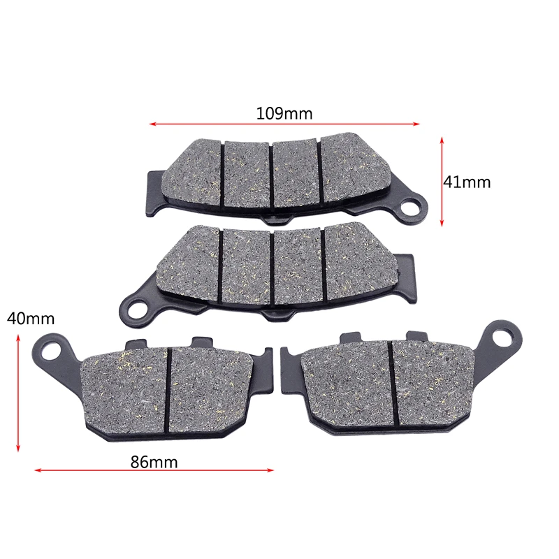 Motorcycle High Quality Alloy Front Rear Brake Pads for HONDA NT650V NTV650 NT650 NT NTV 650 V 650V Deauville 650 1998-2001