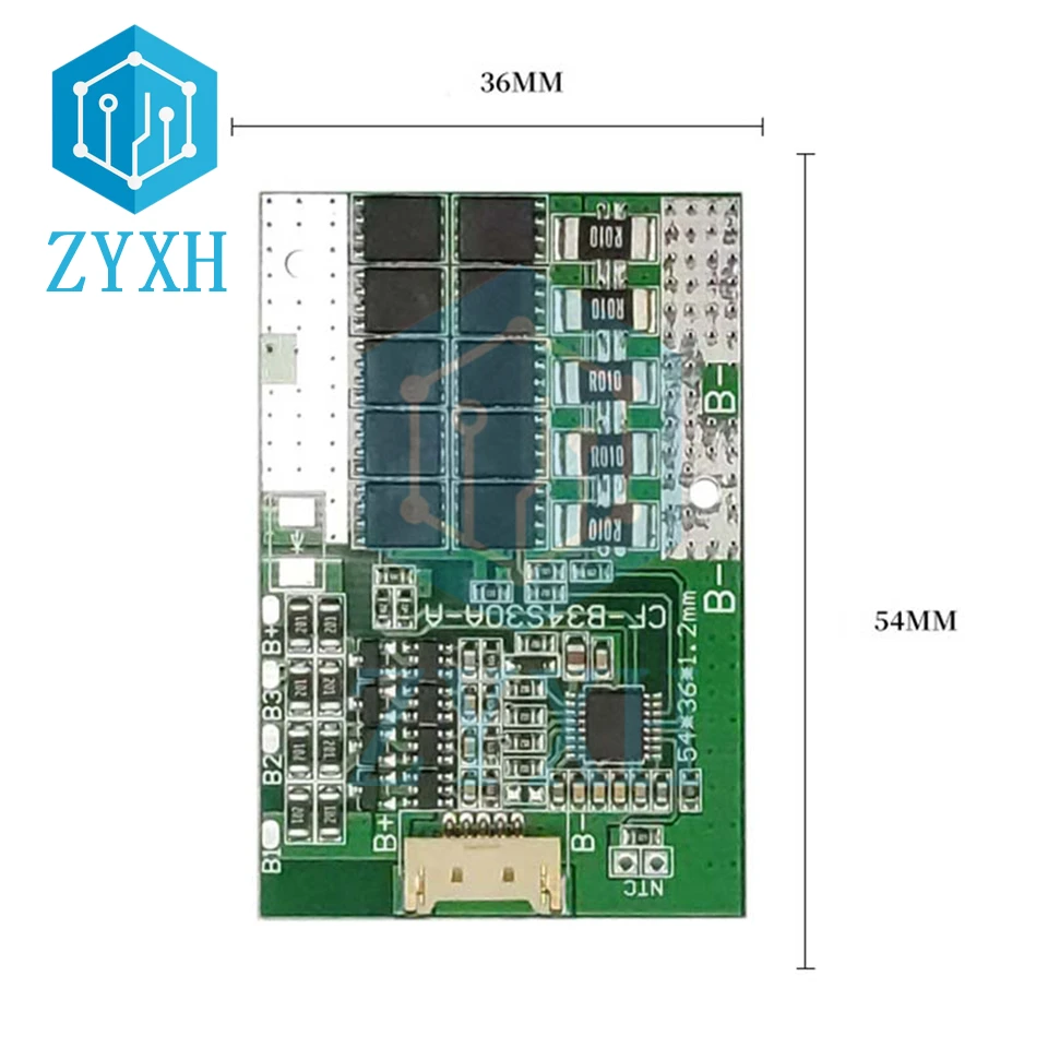 BMS 4S 30A 14V 16.8V 18650 Lithium/Lifepo4 Battery Balancer Charge Board Short Circuit Protection Common Port For Electric Tools