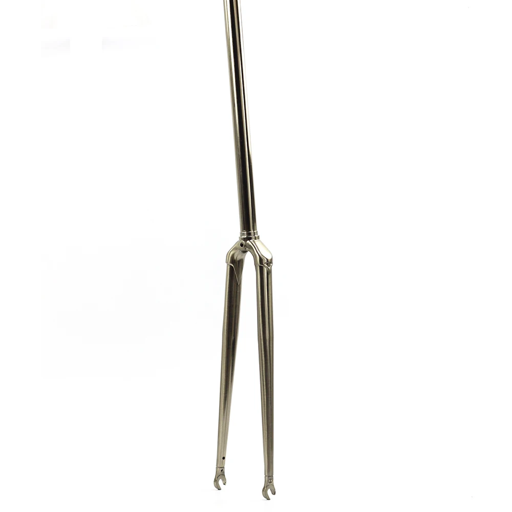 SILVEROCK Chrome 4130 rower szosowy 700C sztywny widelec 1 cal 25.4mm 1 "zacisk hamulca obręczy Threadless Lug widelce rowerowe klasyczne