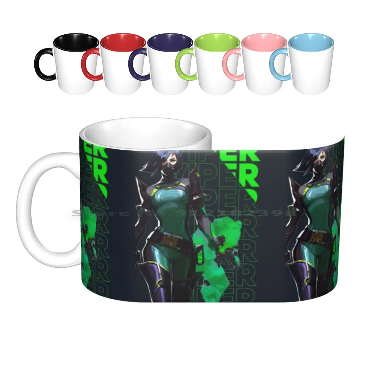 Viper Valorant Ceramic Mugs Coffee Cups Milk Tea Mug Valorant League Legends Riot Riot Games Csgo Shooter Video Games Viper