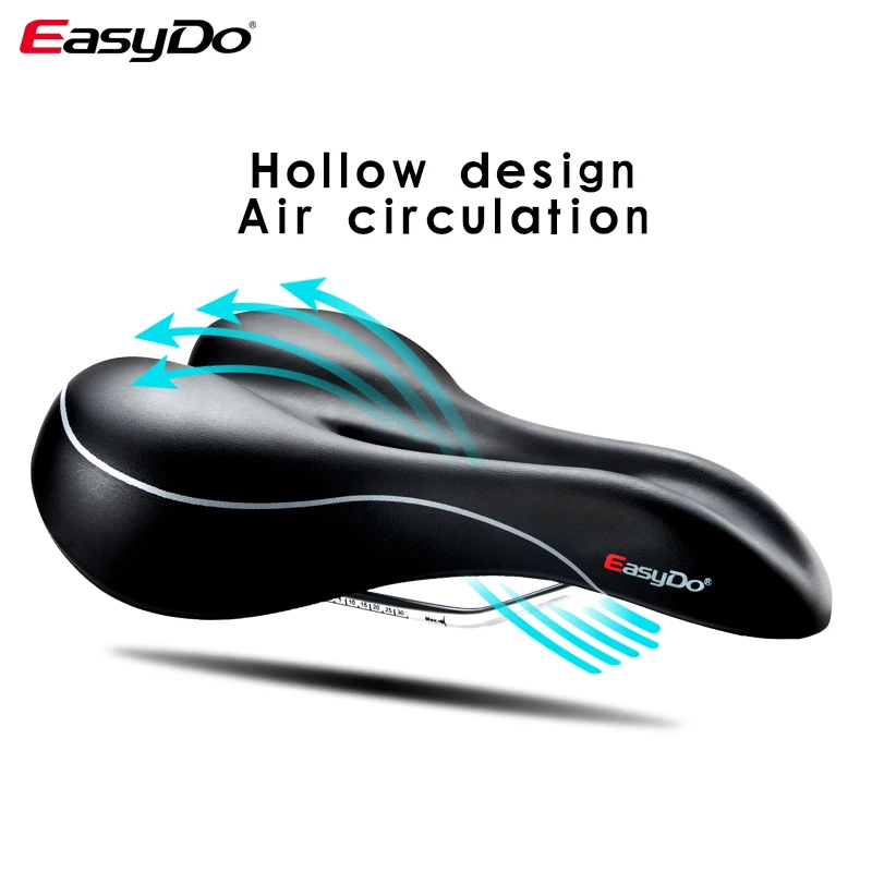 

New MTB Bicycle Saddle Ultralight Easydo Mountain Bike Seat PU Leather Surface Silica Filled Shockproof Bicycle Saddle