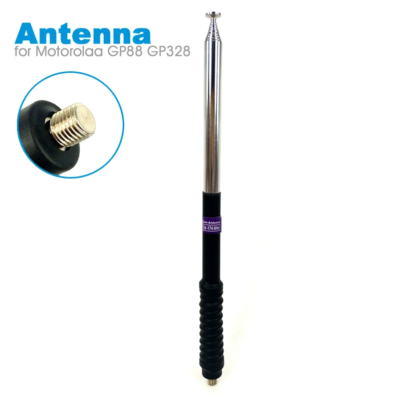 Walkie Talkie Gain Telescopische Antenne Vhf Voor Motorola Gp328 Gp300 Gp88 Gp340 Gp338 Cp040 Gp380 Gp68 Gp2000 Ht750 Bidirectionele Radio