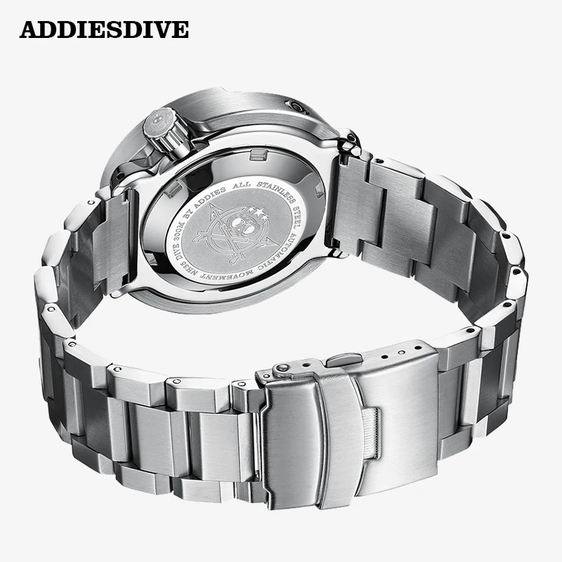 Reloj Automático Addies Dive para hombre NH35A cristal de zafiro bisel de cerámica BGW9 luminoso 30bar acero atún buzo relojes para hombre