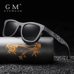 GM Wooden Male Lady Sunglasses Men's Luxury Brand Designer Polarized Sun Glasses Vintage Sunglass Women Eyewear With paper Box