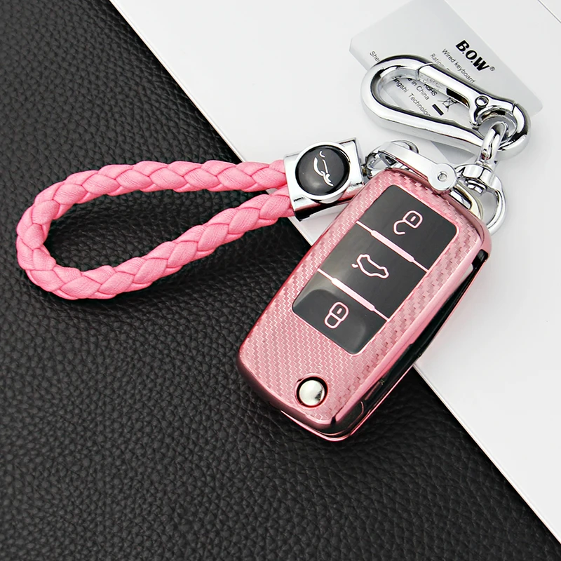 

TPU Car Key Case Cover Protector Protection Accessories For Volkswagen For VW Passat Golf Jetta Bora Polo Sagitar Tiguan