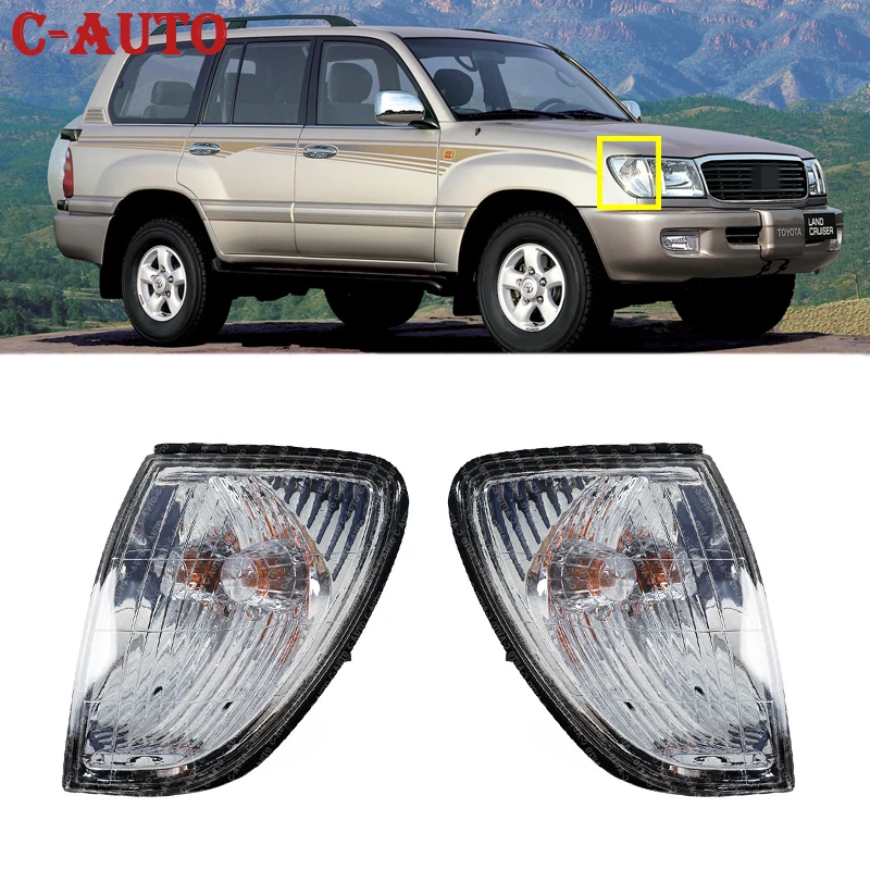 Car Left / Right Front Turn Signal Light Corner Lamp For TOYOTA LAND CRUISER FJ100 1998 1999-2002 LC100 81521-60360 81511-60490