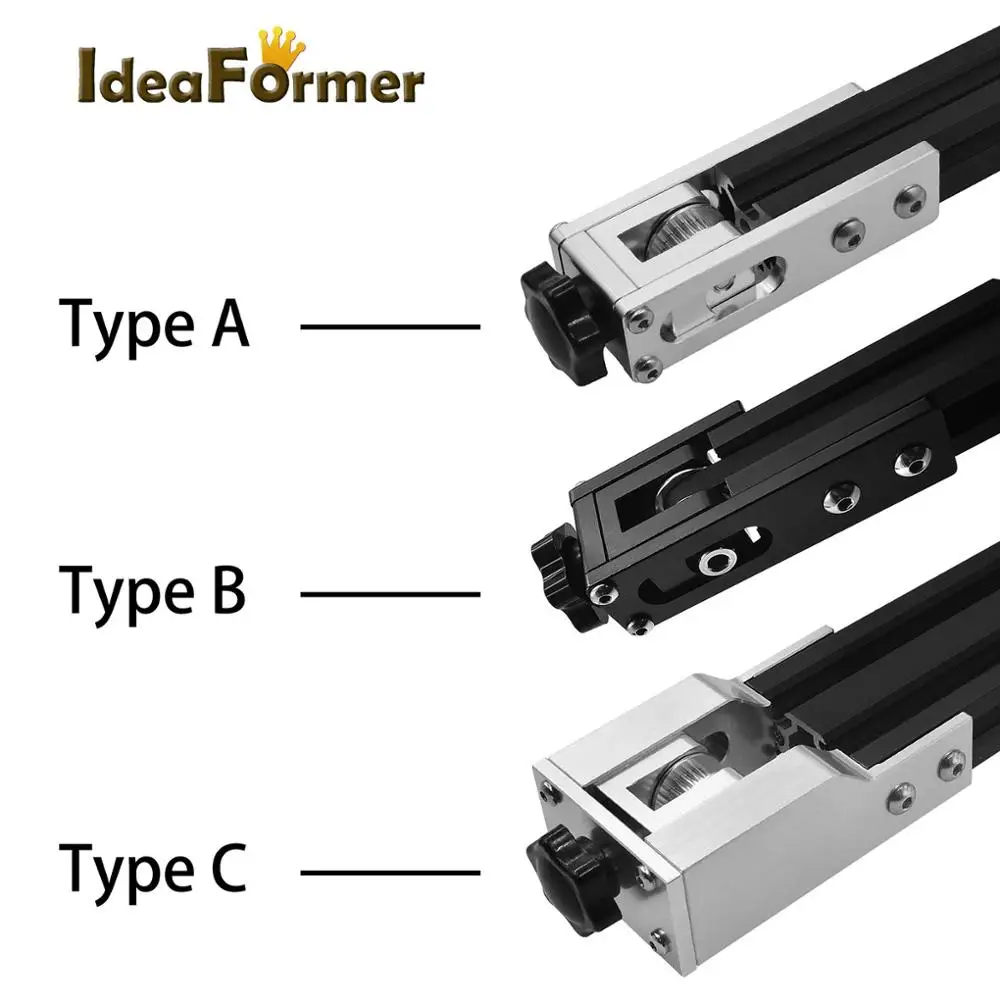 Upgrade 2020 2040 Profile X-axis Synchronous Belt Stretch Straighten Tensioner For Creality CR10 CR10S Ender 3 3D Printer Parts