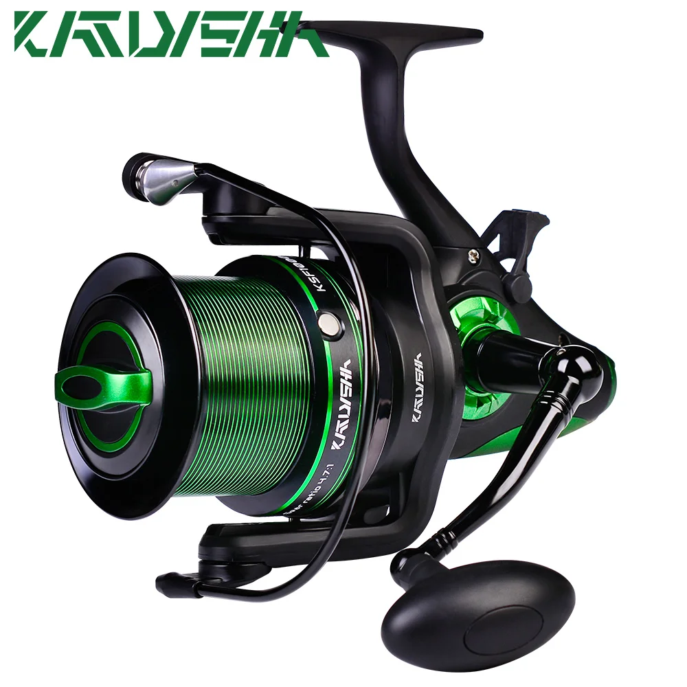 KATYUSHA Fishing Reel 4.7:1 Spinning Reel 11-21KG Max Drag Carbon Fiber Drag System Saltwater Reel 7000-10000 Series Sea Fishing