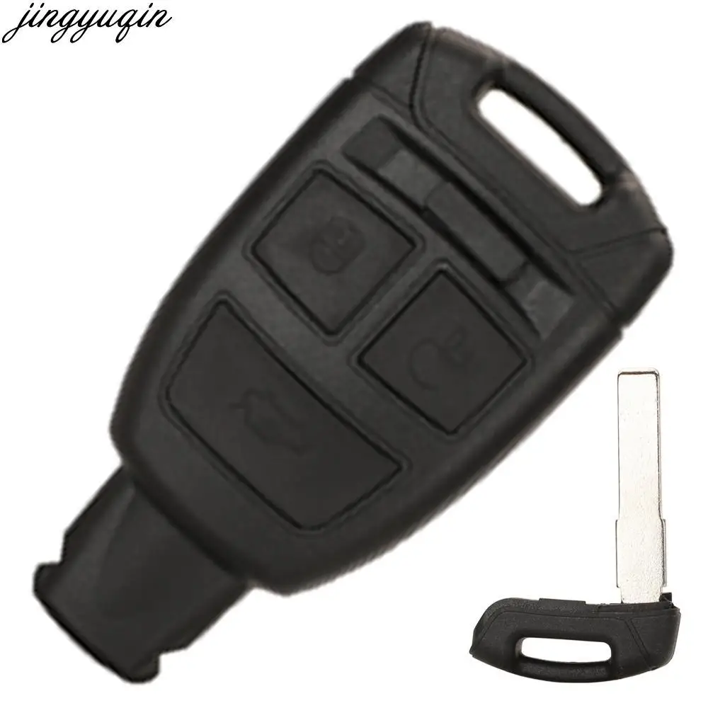 

Jingyuqin 5pcs Remote Car Key Case Shell For Fiat Croma Bravo Punto With SIP22 Emergency Blade 3 Buttons Smart Keyless Entry Fob