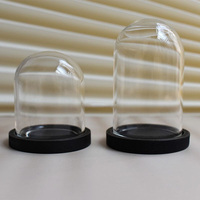 1PC Multi Size Miniature Transparent Glass Display Bell Jar DIY Handmade Craft Dollhouse Ornaments Home Decor