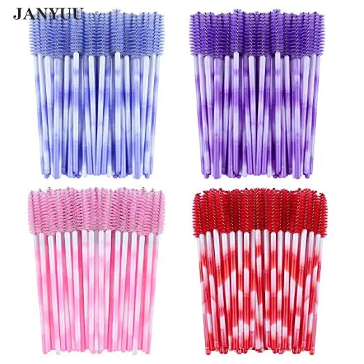 Fashion Eyelash Extension Brushes  Disposable Mascara Wands Applicator Lashes Tools 1000pcs/lot Colorful Handle 6 Colors