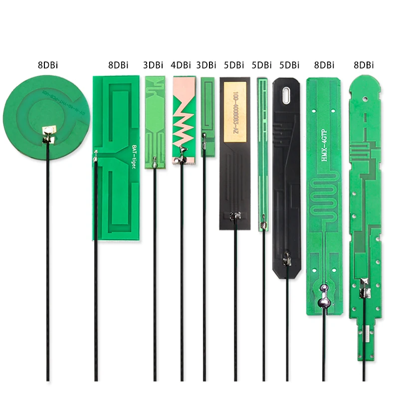 GSM GPRS 2G 3G LTE 4G NB-iot Module Built-In PCB Circuit Board Patch Antenna Ipx Connector IPEX Interface RG1.13 12cm Cable 8dbi