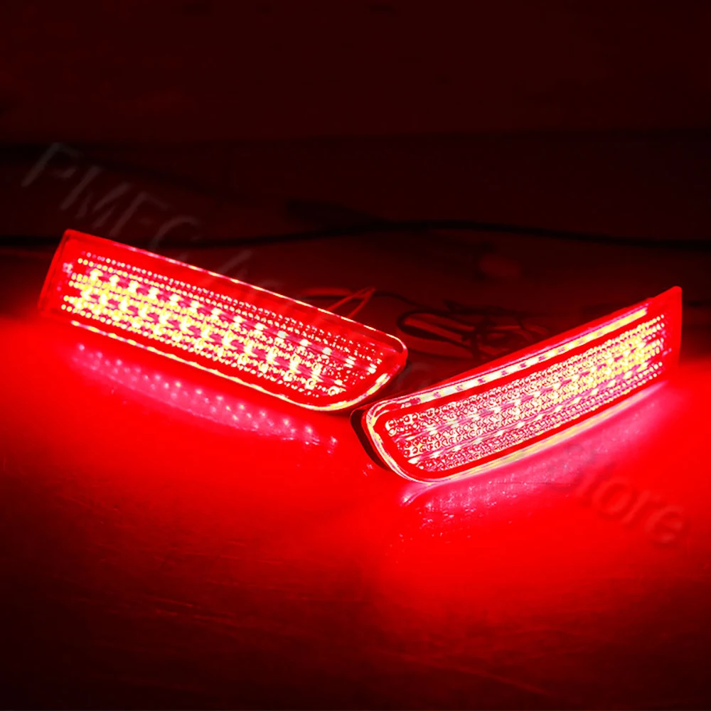 R-AUTO 1 Pair Car Front Bumper LED Brake Light Brake Stop Warning Lamp Tail Light Tailight  Car Styling For Toyota RAV4 Scion xD