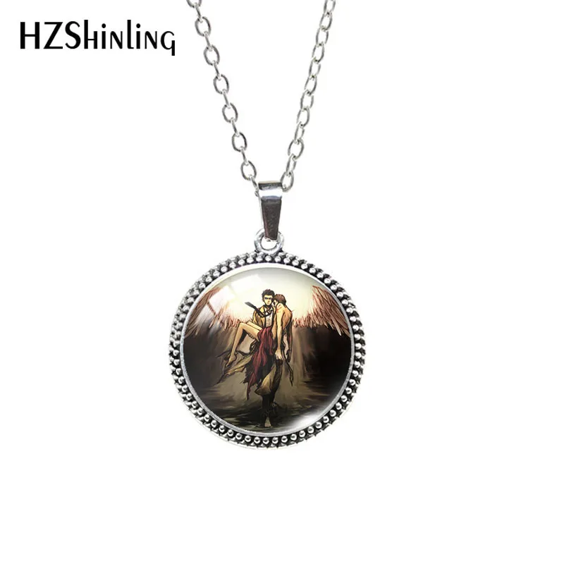 2020 Glass Cabochon Necklace Supernatural Destiel Patterns Antique Necklace Dome Pendants Jewelry