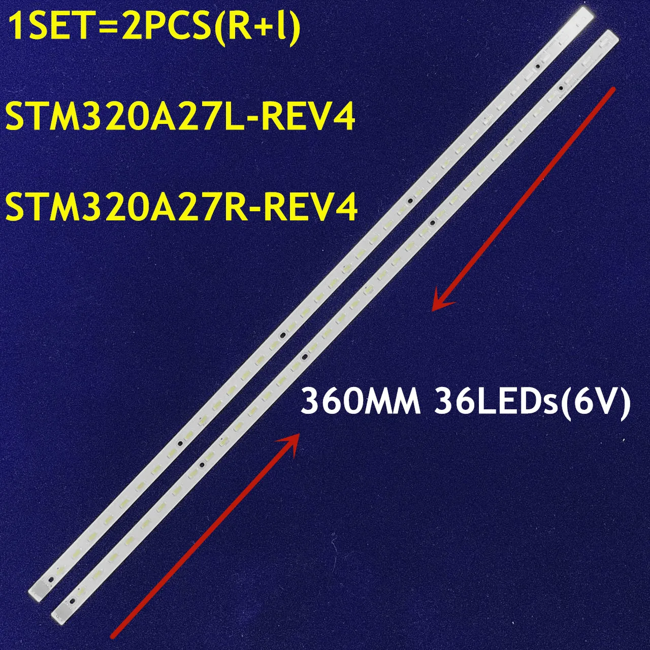 

1Set=2PCS LED Backlight Strip STM320A27R-REV4.0 STM320A27L-REV4.0 For TH-L32X30C LE32HWB