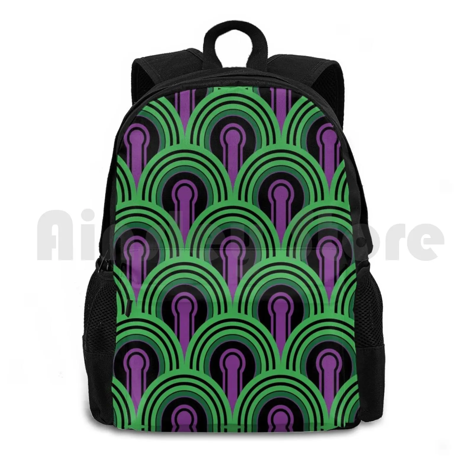 Overlook Hotel Carpet From : Purple / Green Outdoor Hiking Backpack Waterproof Camping Travel Shining