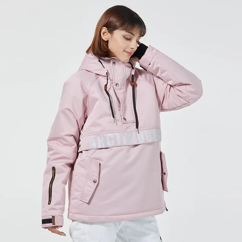 New Women Ski Suit Winter Warm Ski Hoodie Set Couple Windproof Waterproof Jacket Pants Skiing Snowboard Suit Snow Overalls Men