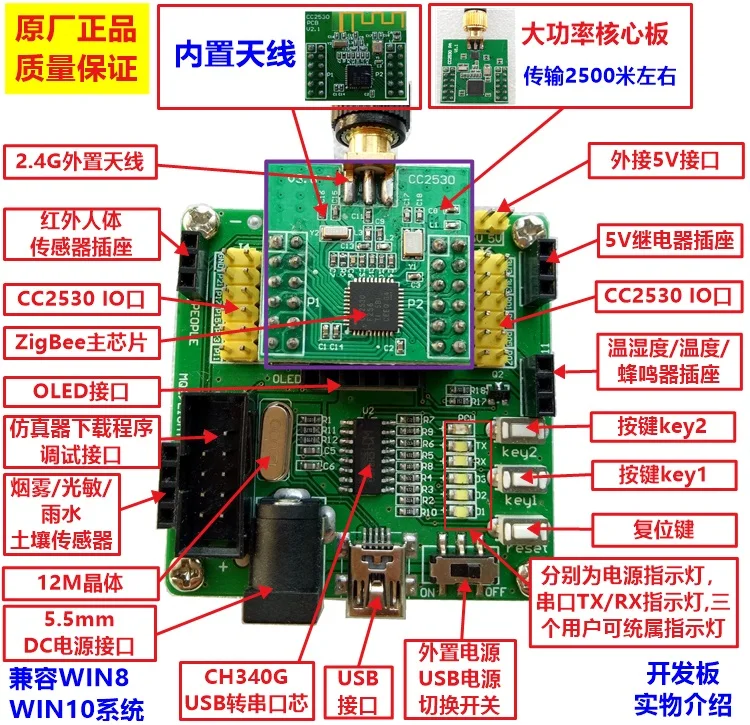 CC2530 Development Kit ZigBee Development Board Internet of Things Development Board Zigbee3.0 1.22