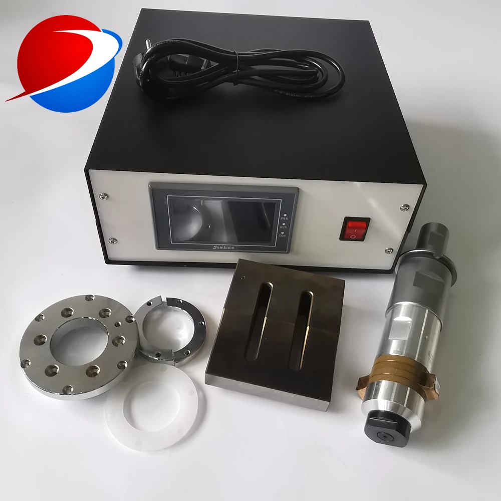 20Khz 2000w Ultrasonic Welding Generator And Transducer With Flange And Horn For Non Woven Fabric Welding