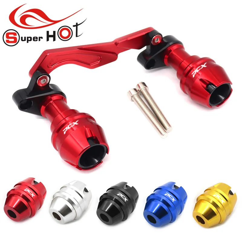 

For Honda PCX150/125 PCX 150 accessories Front Fork Wheel Fall Muffler Pipe Frame Protection Frame Slider Anti Crash Protector