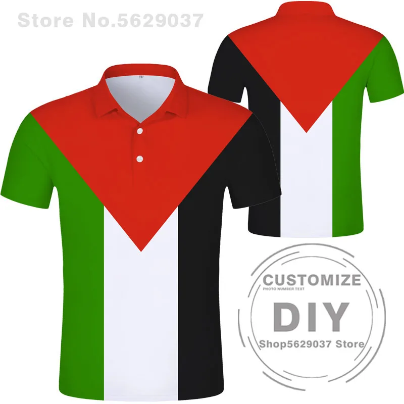 Palestine Polo Shirt Diy Free Custom Made Name Palaestina Polo Shirt Ple Nation Flag Tate Palestina College Print Logo Clothing