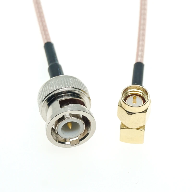 

SMA Male Right Angle RA 90degree to SMA Male Connector RF Coaxial Cable RG316 Jumper Pigtail FPV