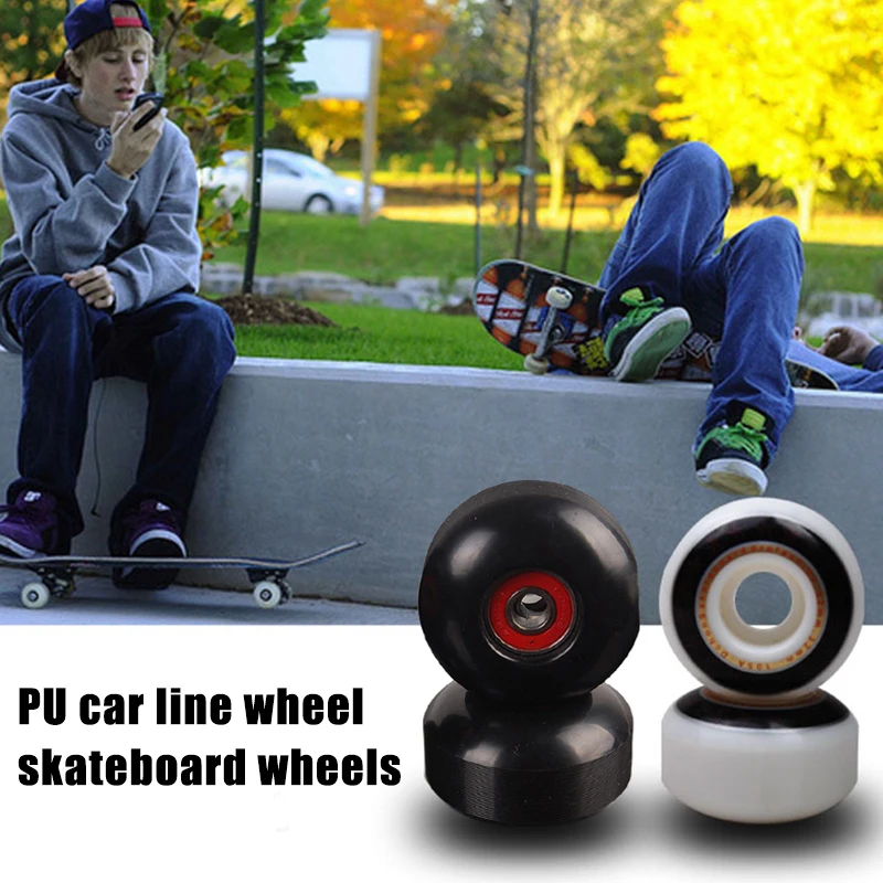 52mm Durable Skateboard PU Wheels Temperature Resistance Skateboard Accessory &T8