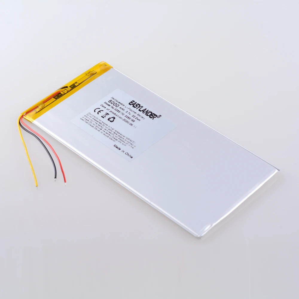 3 linee 3285170   Batteria ai polimeri di litio da 3,7 V 6000 MAH per Prestigio Grace 3101 3201 4g 8 pollici 9 pollici 3285168 3085170   Alldocube