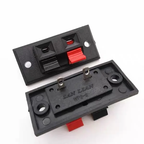 2Pcs WP 2 Pin เครื่องขยายเสียงลำโพงลวดคลิปเสียง Terminal ฮอร์นลวดแจ็คซ็อกเก็ต Medium WP2-3กล่องเทอร์มินัล Clamp สำหรับลำโพงเสียง