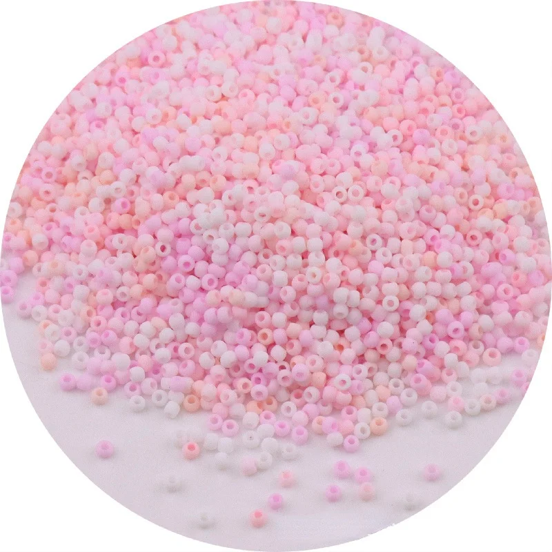 1680pcs Super Uniform 1.5mm Macaron Mineral Frosted Glass Rice Beads Handmade DIY Clothing Bead Embroidery Accessories