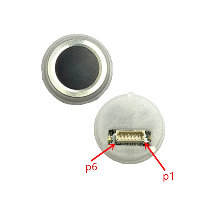 

1019 Fingerprint identification collector Semiconductor fingerprint module with light Circular identification sensor module