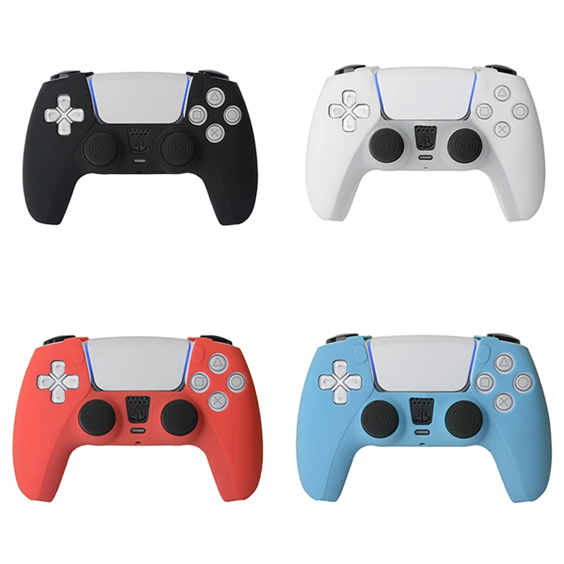 2021 PS5 Penutup Kontroler Baru Casing Silikon Anti-selip Kulit Gamepad untuk Playstation 5 Controller Joypad