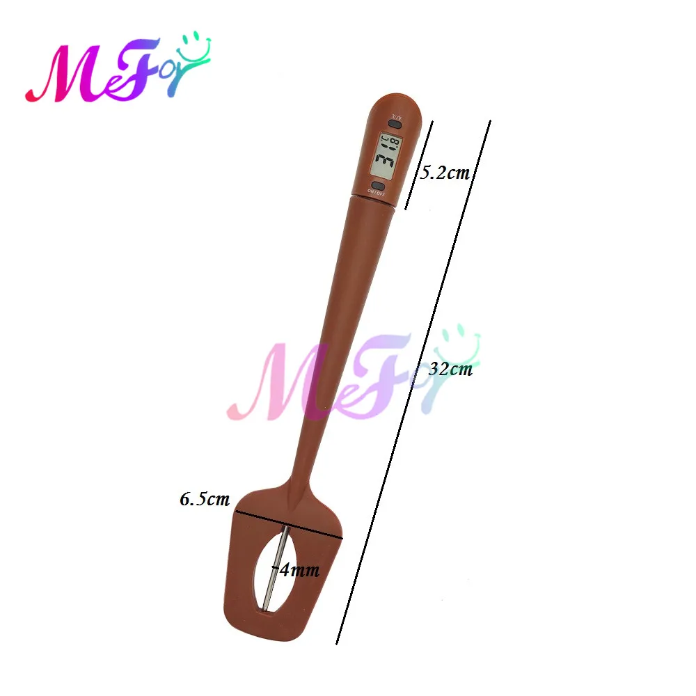 Łopatka termometr pieczenie cukierki czekoladowe miernik temperatury kuchnia silikonowa szpatułka do masła i kremu tortowego przyrząd do pieczenia