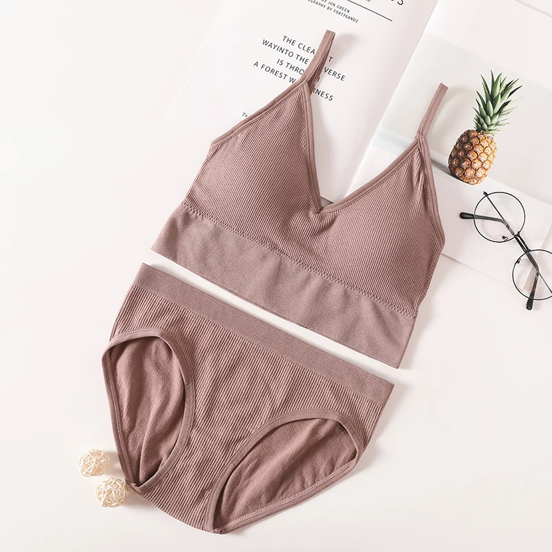 Phụ Nữ Áo Bra Quần Lót Bộ Áo Ngực Đúc Crop Áo Bralette Áo Crop Top Lưng Thấp Brassieres Gợi Cảm Push Up Bra Gợi Cảm bộ