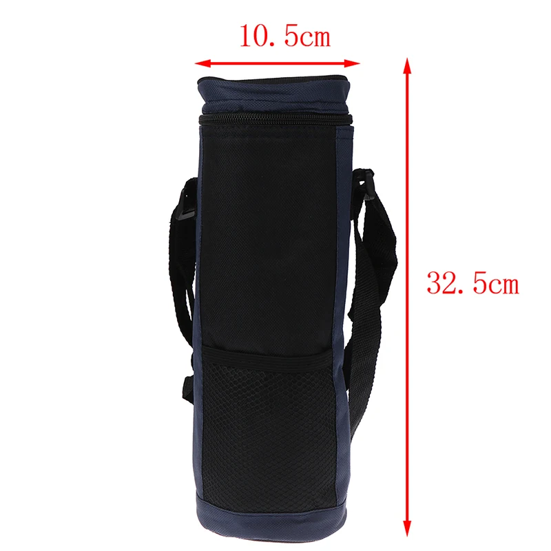 Outdoor Traveling Camping Hiking High Capacity Insulated Cooler Bag Water Bottle Cooler Tote Bag Universal Water Bottle Pouch