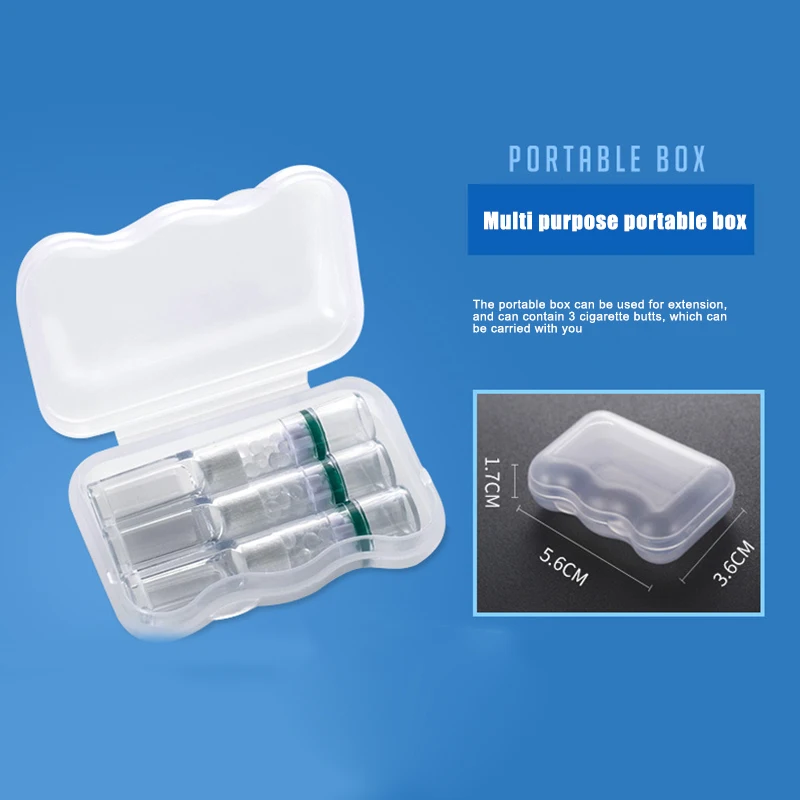 10pcs Tobacco Cigarette Filter Diameter Converter Disposable Cigarette Holder Case Dustproof Tube Reduce Tar Filtration Cleaning