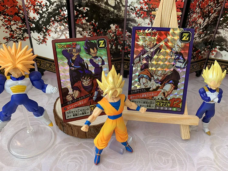 BANDAI Dragon Ball Homemade Fierce Fighting 3 Full Set of 43 Classic Lattice Flash Cards Rare Limited Collection Cards