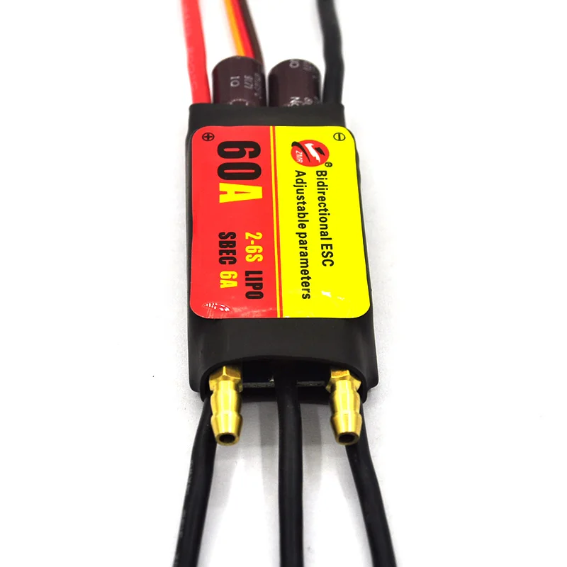 ZMR 12A 20A 30A 40A 60A 80A 100A ESC senza spazzole regolabile bidirezionale + scheda programma per elica subacquea pneumatica per auto RC