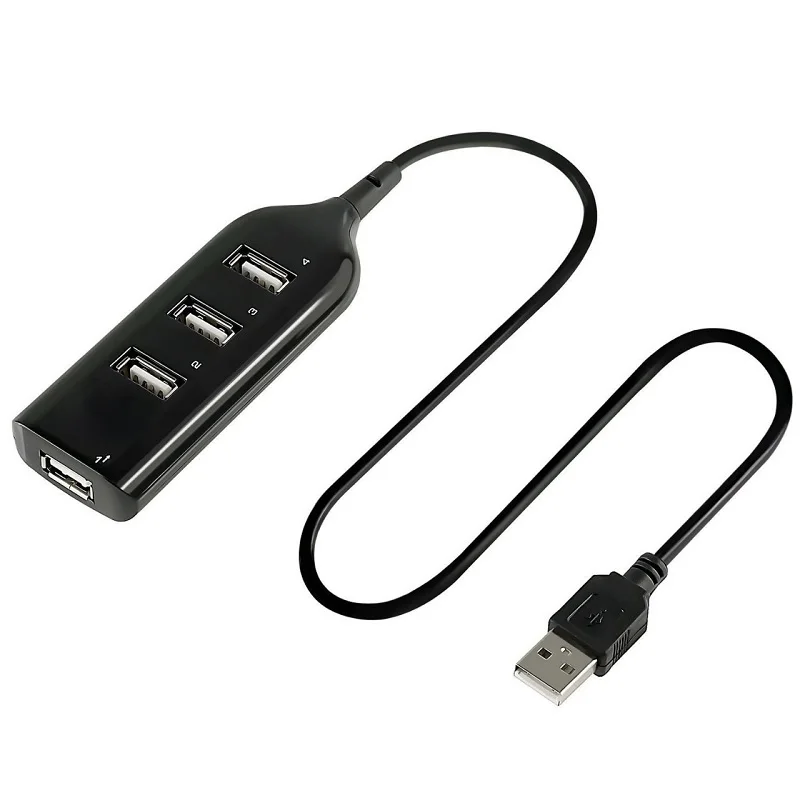 Nowy koncentrator Hi-Speed Adapter USB Hub Mini USB 2.0 4-portowy rozdzielacz do komputera Laptop Notebook Odbiornik Peryferia komputerowe Akcesoria