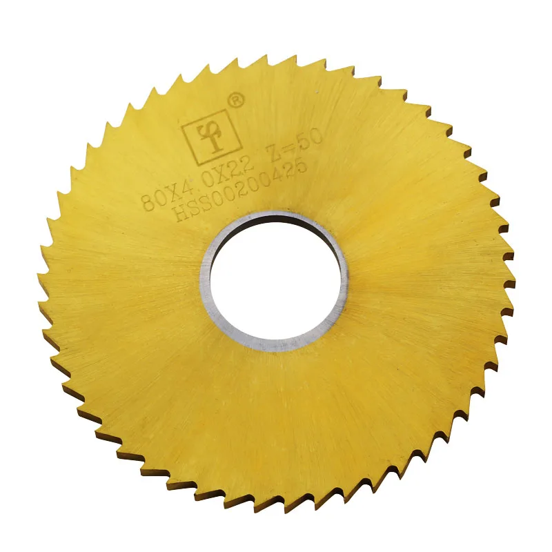 Milling Hss Circular Saw 40mm/50mm/60mm/63mm/75mm/80mm/100mm Thickness 0.2mm-4.0mm Slotting Cutter Saw Blade