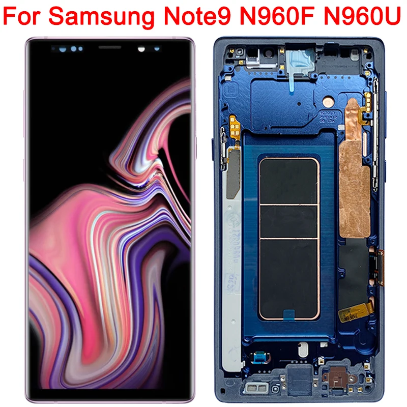 

Super Amoled For Samsung Note 9 Display LCD Frame 6.4 Inch Note9 N960F N960U N960F/DS Touch Screen Digitizer